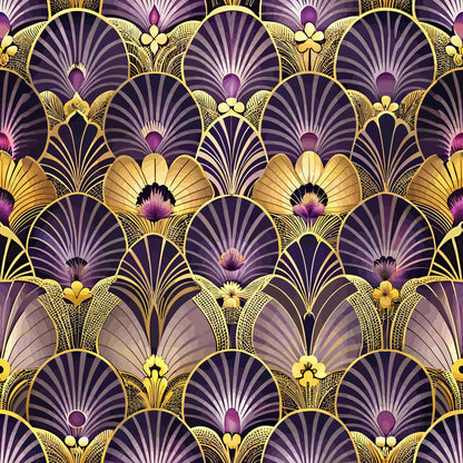 Gilded Jade Blooms Pattern 30 Minky Fabric