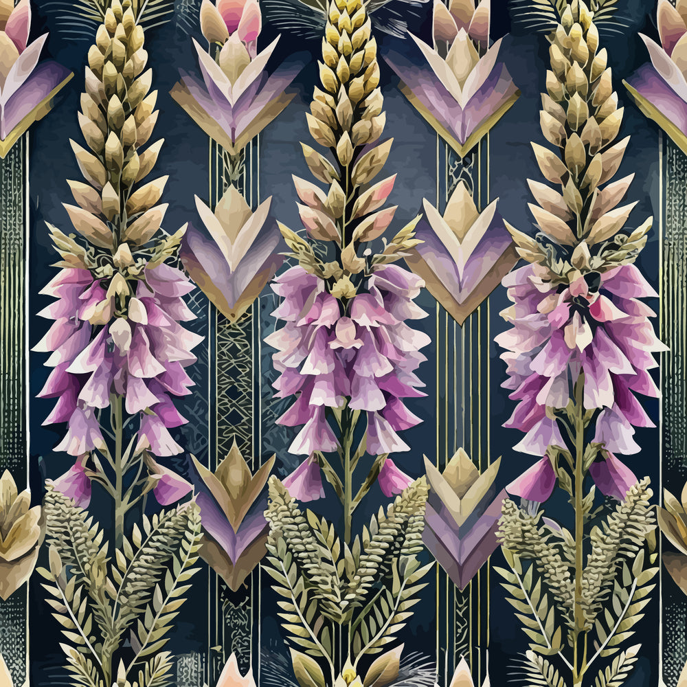 Gilded Jade Blooms Pattern 34 Minky Fabric