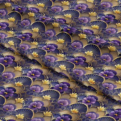 Art Deco Florals Pattern 52 Quilting Cotton Fabric