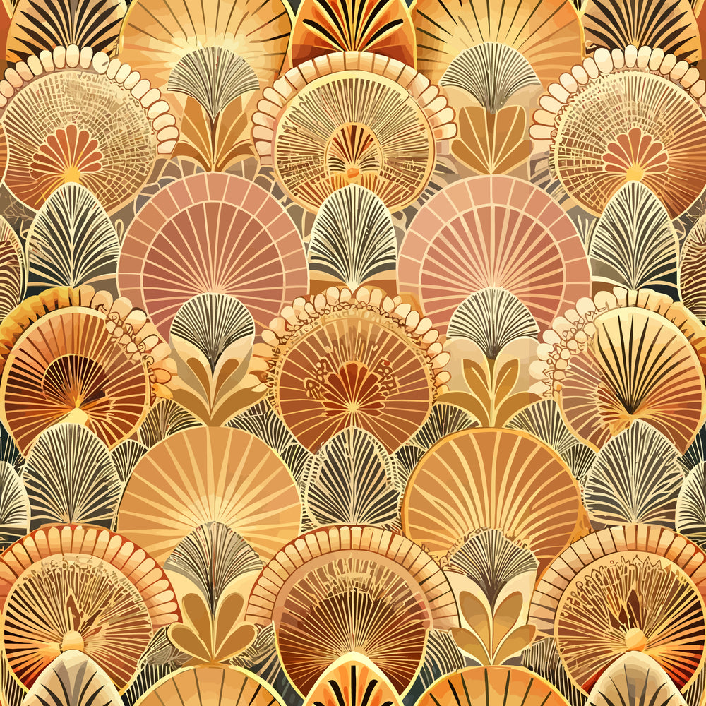 Gilded Jade Blooms Pattern 64 Minky Fabric