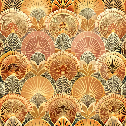 Gilded Jade Blooms Pattern 64 Minky Fabric