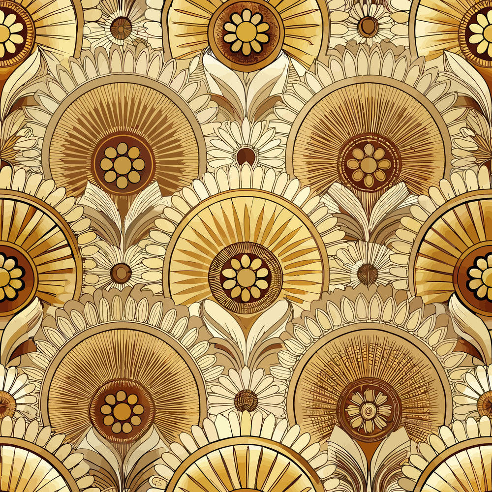 Gilded Jade Blooms Pattern 67 Minky Fabric