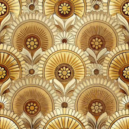 Gilded Jade Blooms Pattern 67 Minky Fabric