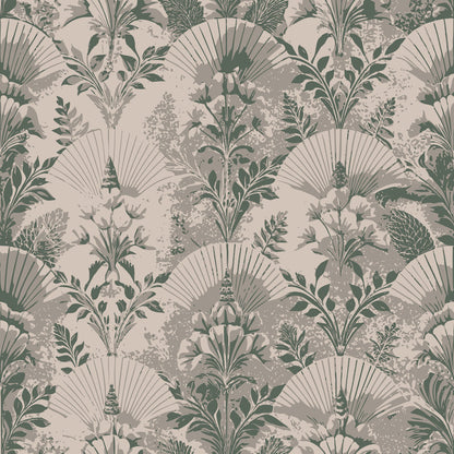 Gilded Jade Blooms Pattern 75 Minky Fabric