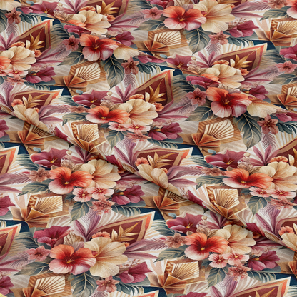 Art Deco Florals Pattern 78 Quilting Cotton Fabric