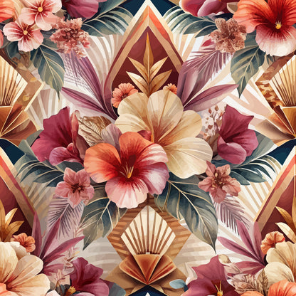 Gilded Jade Blooms Pattern 78 Minky Fabric