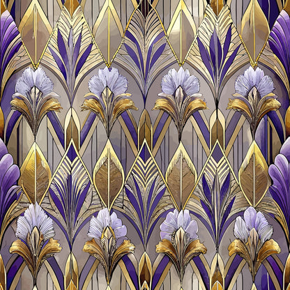 Gilded Jade Blooms Pattern 90 Minky Fabric