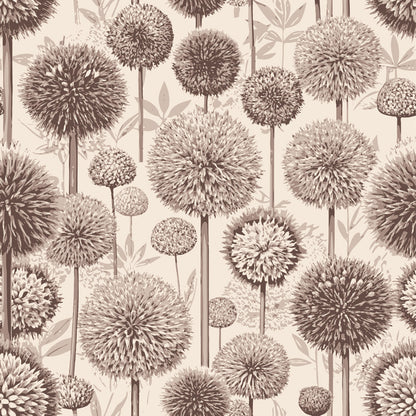 Art Nouveau Allium Flowers Pattern 1 Minky Fabric