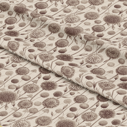 Art Nouveau Allium Flowers Pattern 2 Quilting Cotton Fabric