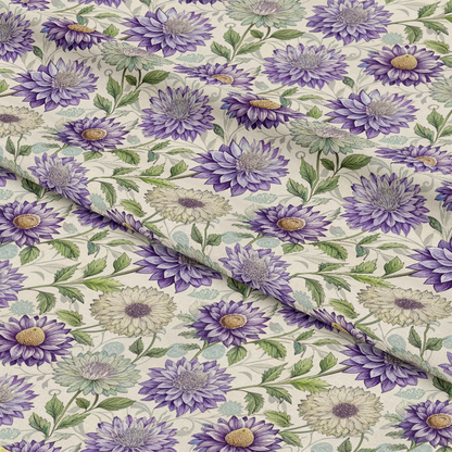 Art Nouveau Asters Pattern 2 Quilting Cotton Fabric