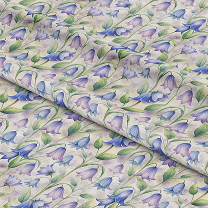 Art Nouveau Bellflowers Pattern 1 Quilting Cotton Fabric