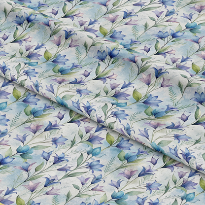 Art Nouveau Bellflowers Pattern 2 Quilting Cotton Fabric
