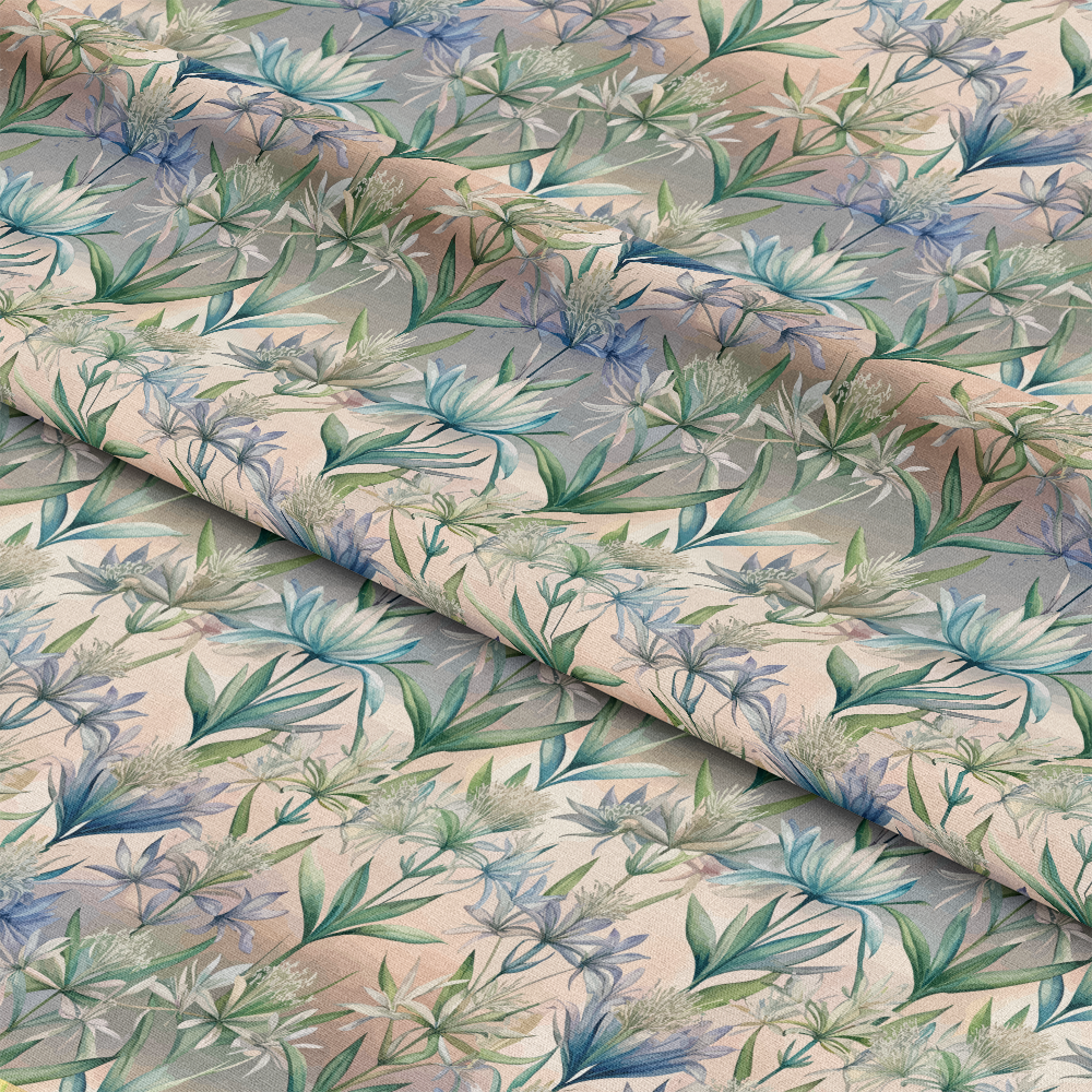 Art Nouveau Camassias Pattern 1 Quilting Cotton Fabric