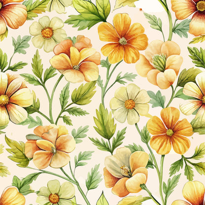 Art Nouveau Cinquefoils Pattern 2 Minky Fabric