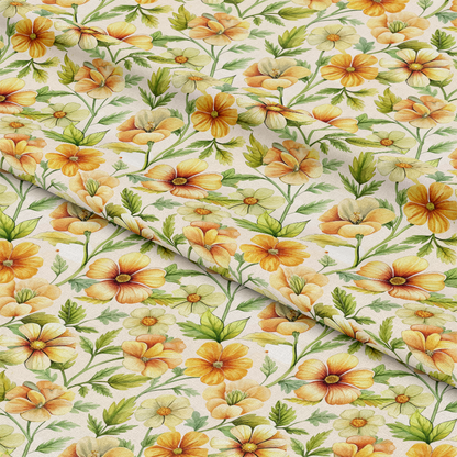 Art Nouveau Cinquefoils Pattern 2 Quilting Cotton Fabric