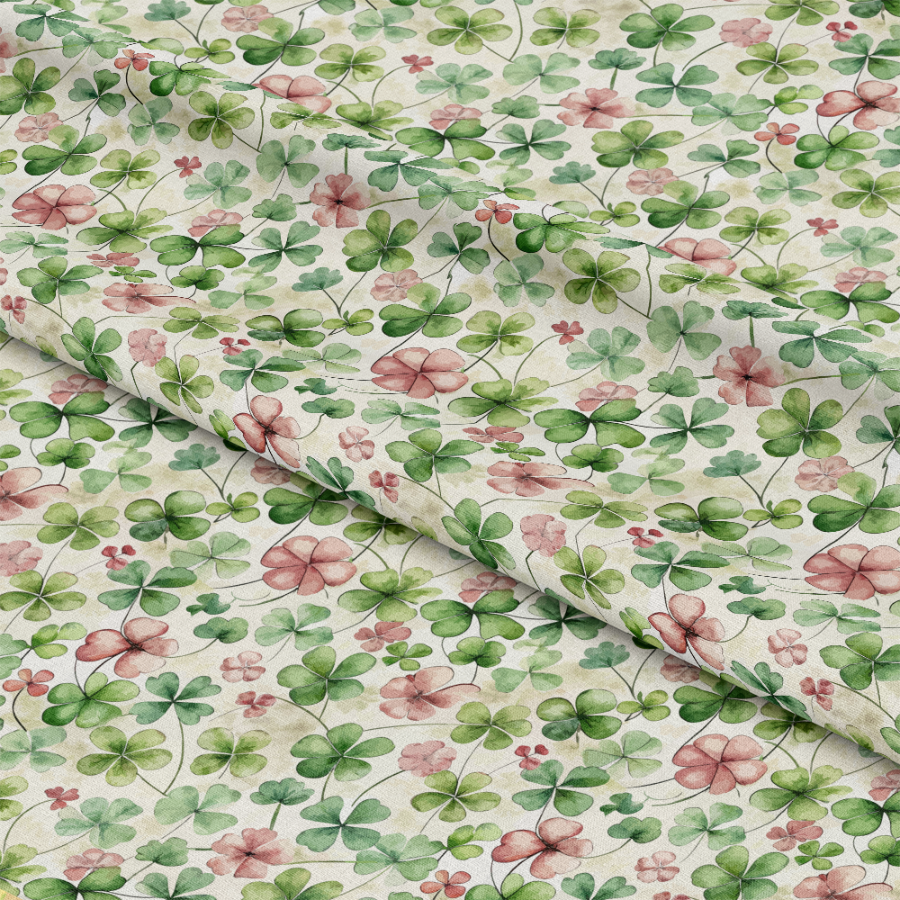 Art Nouveau Clovers Pattern 2 Quilting Cotton Fabric