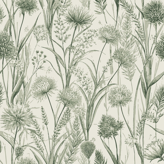 Art Nouveau Flowering Rush Pattern 2 Quilting Cotton Fabric