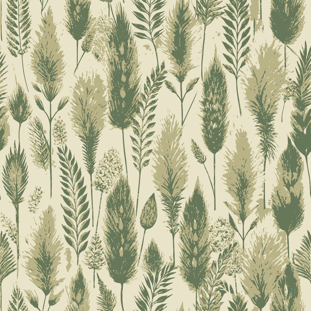 Art Nouveau Fox Tails Pattern 1 Minky Fabric