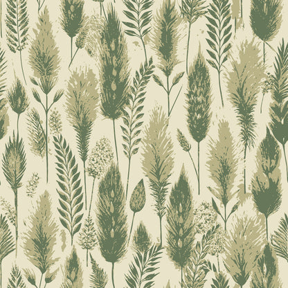 Art Nouveau Fox Tails Pattern 1 Minky Fabric