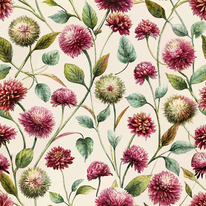 Art Nouveau Globe Amaranths Pattern 2 Quilting Cotton Fabric