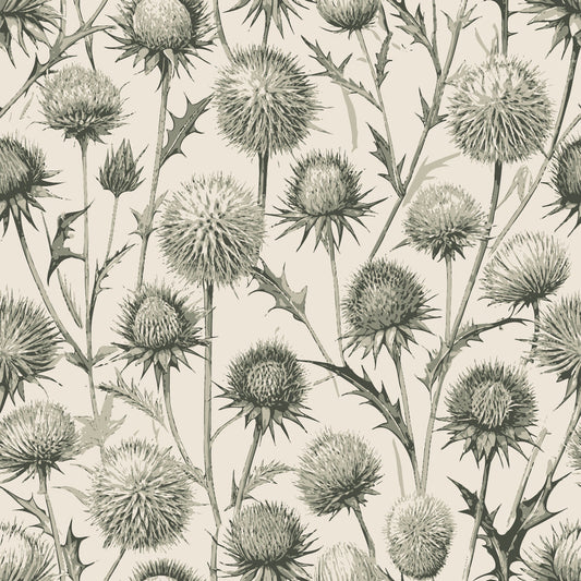 Art Nouveau Globe Thistles Pattern 1 Quilting Cotton Fabric