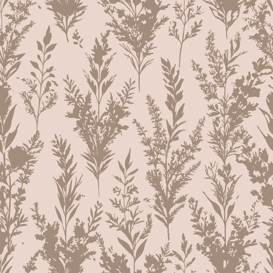 Art Nouveau Heather Sprigs Pattern 2 Quilting Cotton Fabric