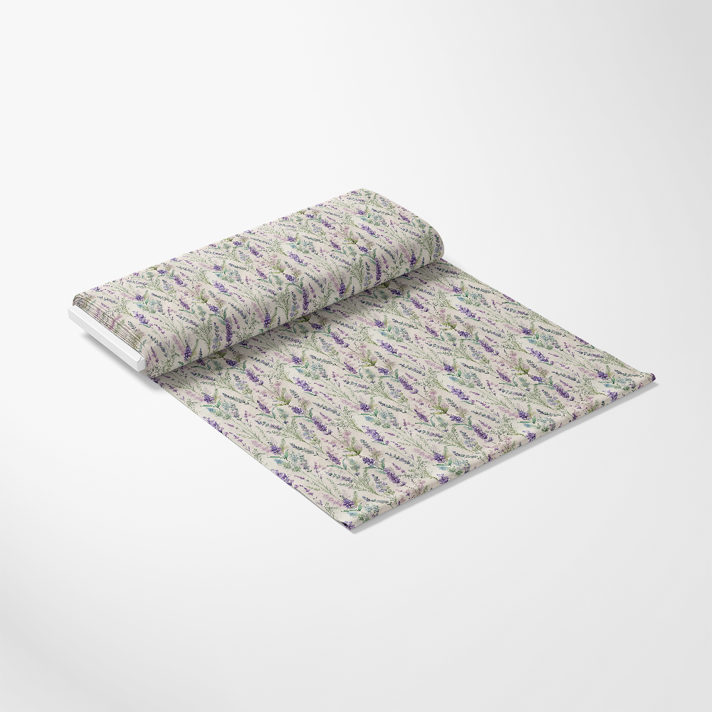 Art Nouveau Lavender Sprigs Pattern 2 Quilting Cotton Fabric