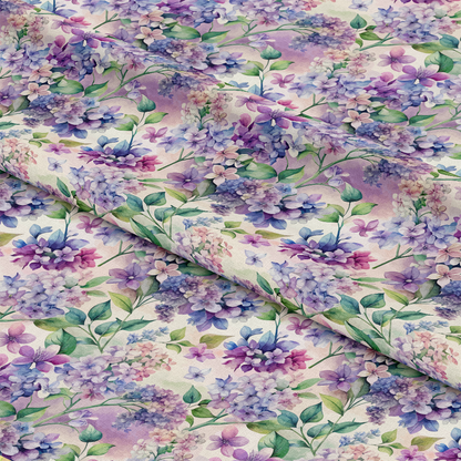 Art Nouveau Lilac Lusters Pattern 1 Quilting Cotton Fabric
