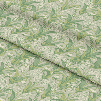 Art Nouveau Lily of the Vallies Pattern 2 Quilting Cotton Fabric