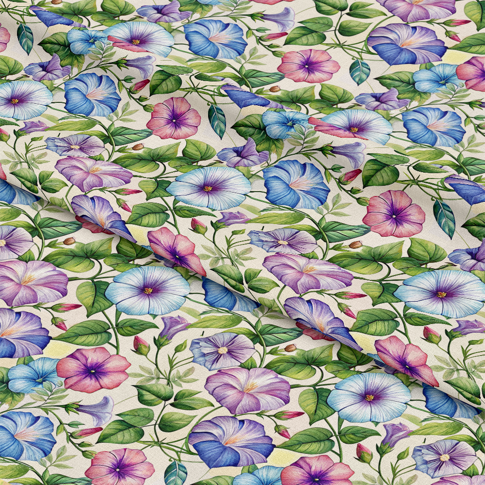 Art Nouveau Morning Glories Pattern 1 Quilting Cotton Fabric