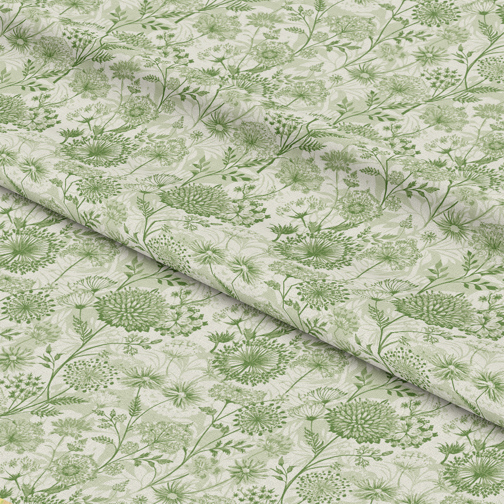 Art Nouveau Queen Anne Flowers Pattern 2 Quilting Cotton Fabric
