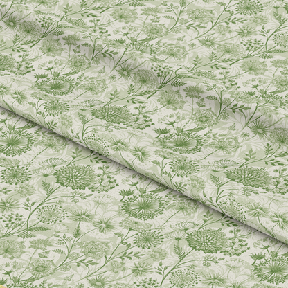 Art Nouveau Queen Anne Flowers Pattern 2 Quilting Cotton Fabric