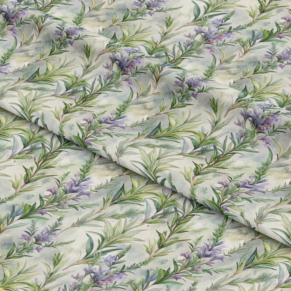 Art Nouveau Rosemary Sprigs Pattern 1 Quilting Cotton Fabric