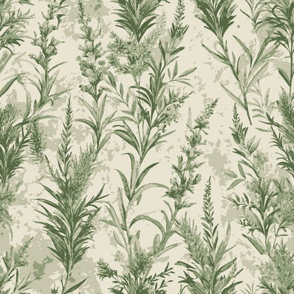 Art Nouveau Rosemary Sprigs Pattern 2 Minky Fabric