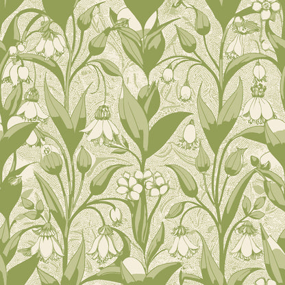 Art Nouveau Solomon Seals Pattern 1 Quilting Cotton Fabric