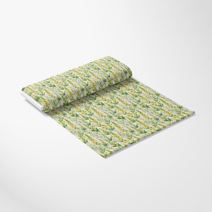 Art Nouveau Verbascum Flowers Pattern 2 Quilting Cotton Fabric