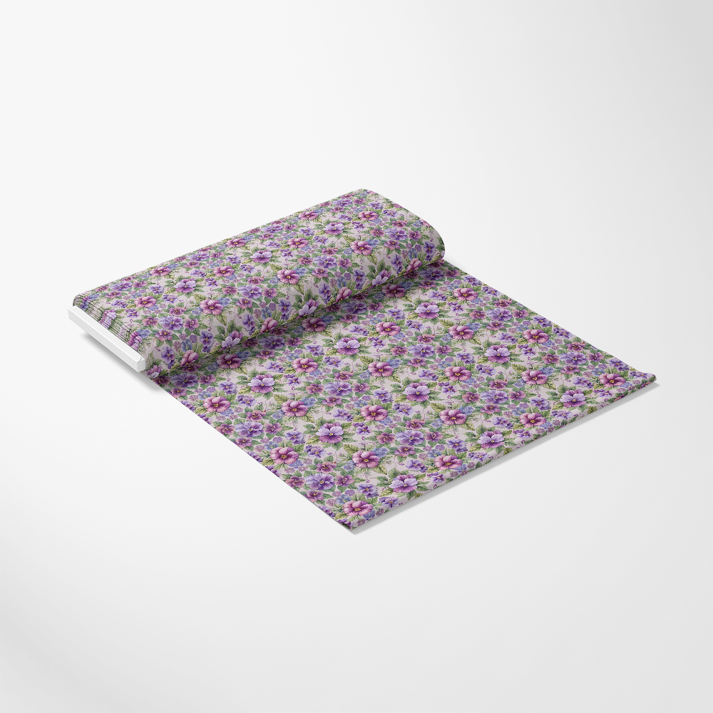 Art Nouveau Violets Pattern 2 Quilting Cotton Fabric