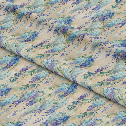 Art Nouveau Wisteria Vines Pattern 1 Quilting Cotton Fabric