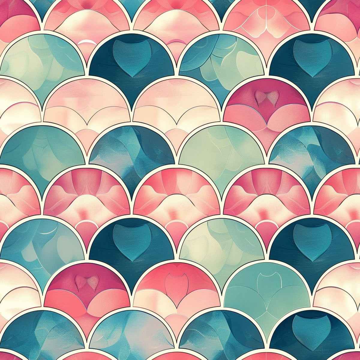 Coral Lagoon Pattern 10 Minky Fabric