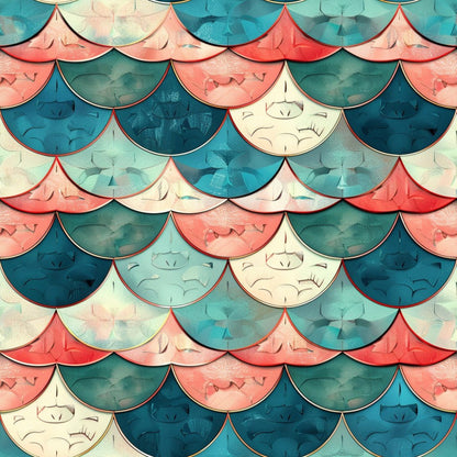 Coral Lagoon Pattern 11 Minky Fabric