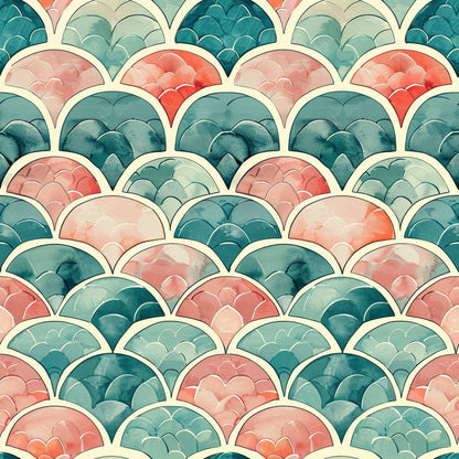 Coral Lagoon Pattern 12 Minky Fabric
