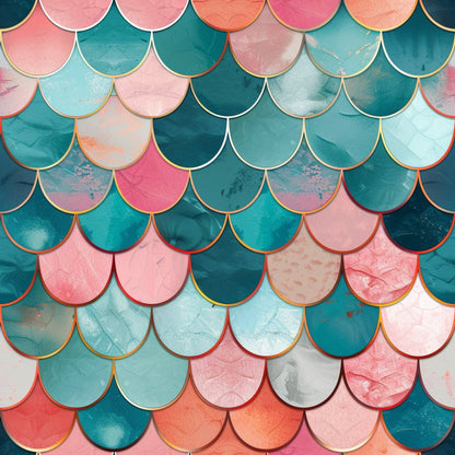 Coral Lagoon Pattern 14 Minky Fabric
