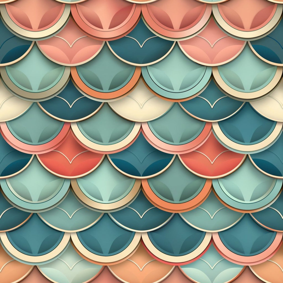 Coral Lagoon Pattern 6 Minky Fabric