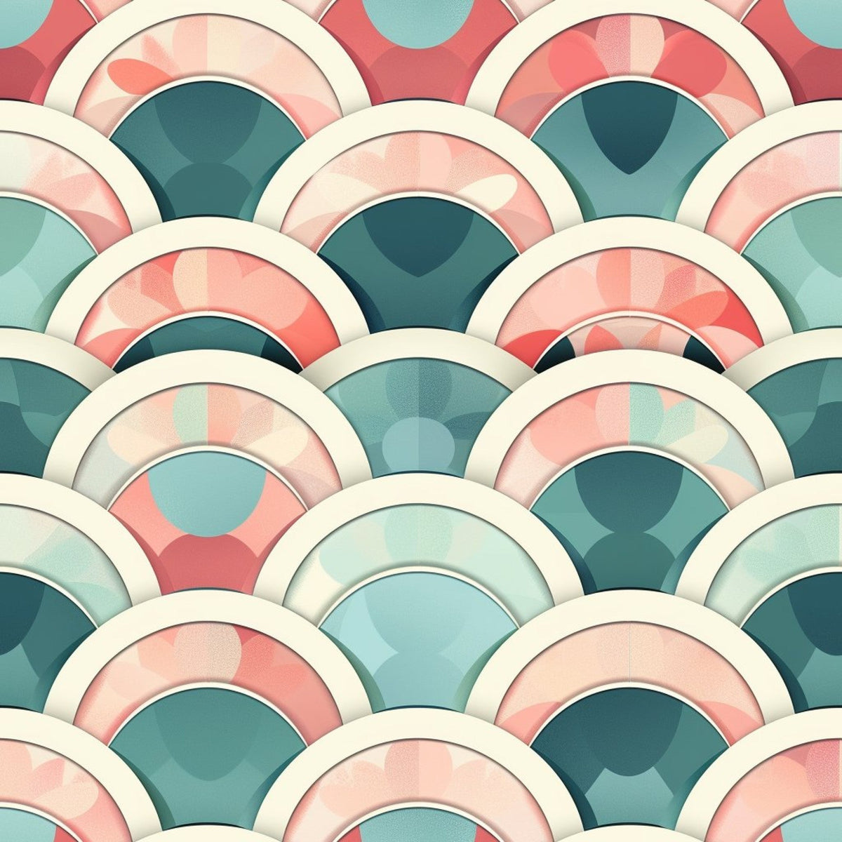 Coral Lagoon Pattern 8 Minky Fabric