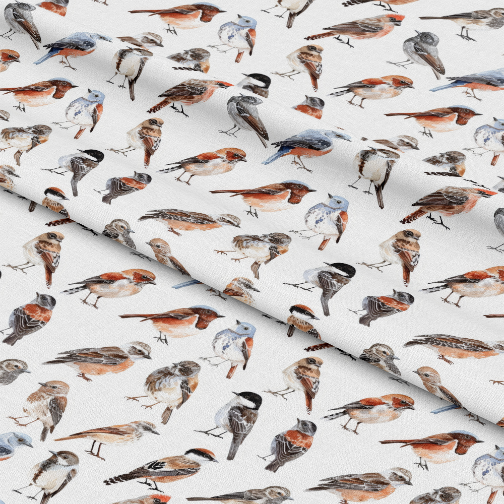 Assorted Birds Pattern Quilting Cotton Fabric