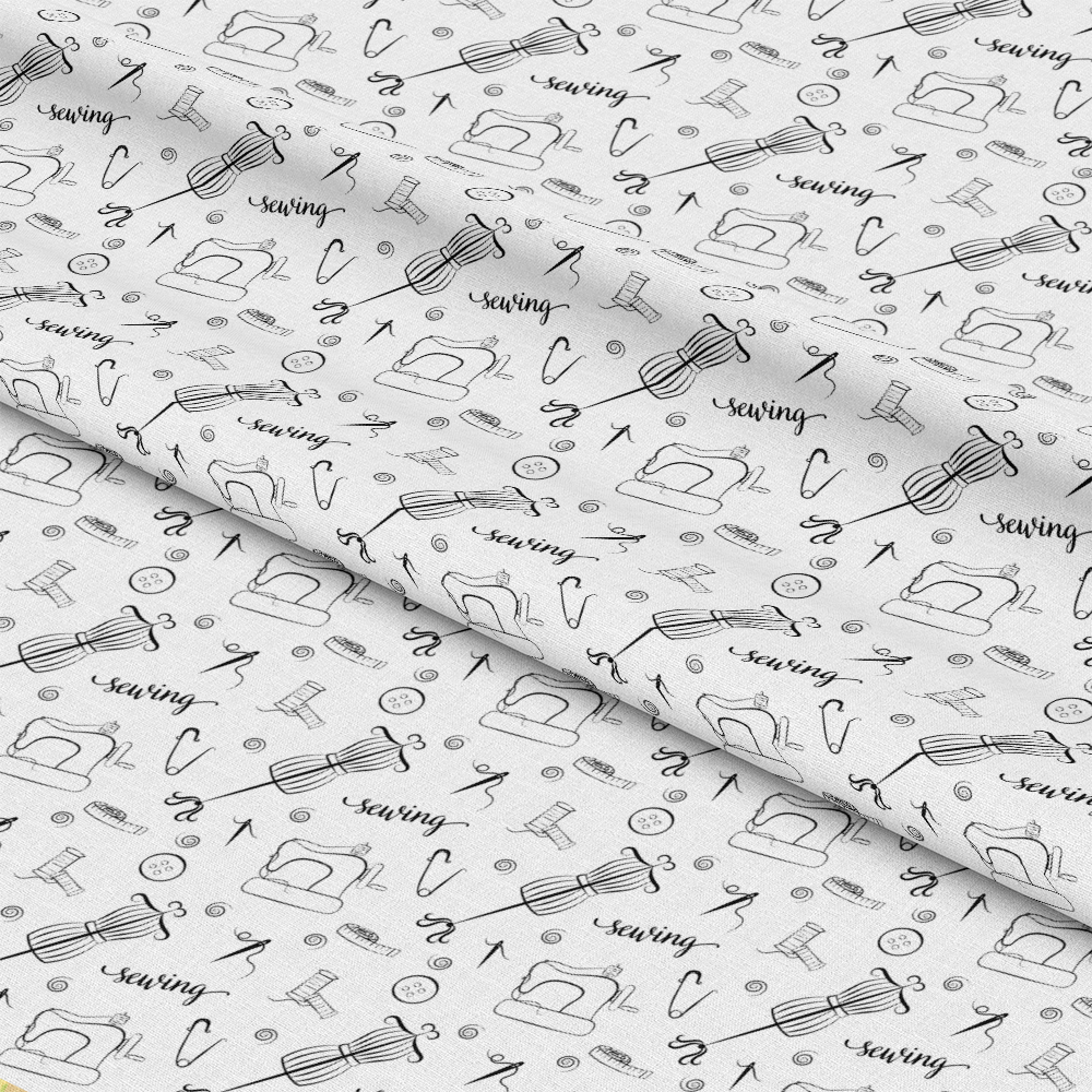 Assorted Sewing Pattern 1 Quilting Cotton Fabric