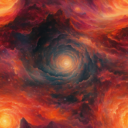 Nebula Horizon Pattern 10 Minky Fabric