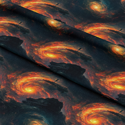 Aurora Starry Night Sky Pattern 11 Quilting Cotton Fabric