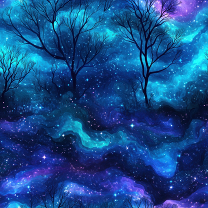 Nebula Horizon Pattern 12 Minky Fabric