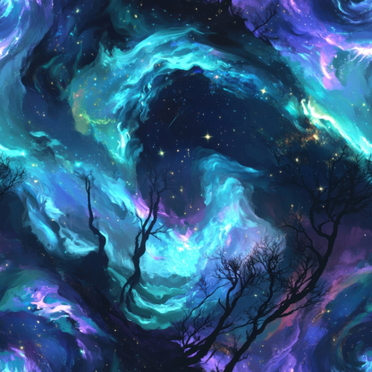 Nebula Horizon Pattern 13 Minky Fabric